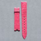 Strap BR Fuchsia Pink RDN Big Leather Alligator (Shiny) - Sq scales [PDD] 16x14 mm Regular
