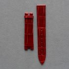 Strap BR Red RDN Big Leather Alligator (Shiny) - Sq scales [PDD] 16x14 mm Regular