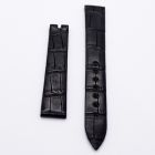 Strap BR Black RDN Big Leather Alligator (Matt) - Sq scales [PDD] 16x14 mm Extra Long