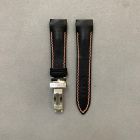 Strap BR Black (Red White Stitch) TYPE XXII Calf leather [PDD] 23X20 mm Regular