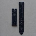 Strap BR Navy Blue MARINE Leather Alligator (Matt) - Sq scales [PDD] 20x18 mm Regular