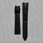 Strap BR Black Leather Alligator (Matt) - Sq scales [PDD] 20x16 mm Long