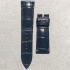 Strap BR Blue Grey Leather Alligator (Matt) - Sq scales [PDD] 21x18 mm Short