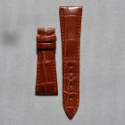 Strap BR Brown Leather Alligator (Matt) - Sq scales [PDD] 21x16 mm Short