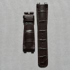 Strap BR Dark Chocolate Brown MARINE2 Leather Alligator (Matt) - Sq scales [PDD] 22x18 mm Regular