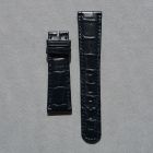 Strap AL Dark Blue Leather Alligator (Matt) - Sq scales [PDD] 20x16 mm Short