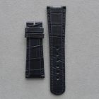 Strap AL Dark Blue Leather Alligator (Matt) - Sq scales [PDD] 22x18 mm Short
