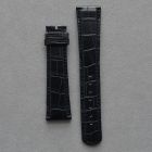 Strap AL Dark Blue Leather Alligator (Matt) - Sq scales [PDD] 22x18 mm Long