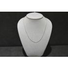 Chain Link Diamond Cut SRL 18k White Gold 18" 1.6 g