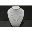 Chain 2 Strands LL 18k White Gold 14" 2.9 g
