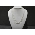 Chain 3 Strands LL 18k White Gold 22" 6.7 g