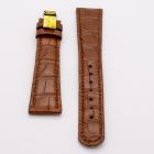 Strap AL Brown Leather Alligator (Matt) - Sq scales [PDD] 20x16 mm Long