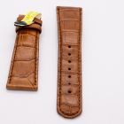 Strap AL Brown Leather Alligator (Matt) - Sq scales [PDD] 22x18 mm Regular