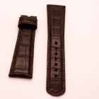Strap AL Dark Brown Leather Alligator (Matt) - Sq scales [PDD] 22x18 mm Long