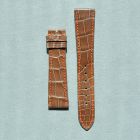 Strap PP Taupe (Orange Stitch) Pin Leather Alligator (Shiny) - Sq scales [PDD] 19x16 mm Regular