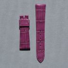 Strap PP Royal Purple Pin Leather Alligator (Shiny) - Sq scales [PDD] 17x14 mm Short