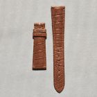 Strap PP Chocolate Brown Dep Leather Alligator (Matt) - Sq scales [PDD] 20x16 mm Regular