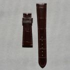 Strap PP Dark Chocolate Brown Dep Leather Alligator (Matt) - Sq scales [PDD] 20x16 mm Regular