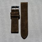 Strap NO Brown Leather Velour 19x18 mm Extra Short