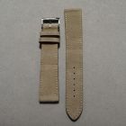 Strap NO Beige Leather Velour 19x18 mm Regular