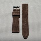 Strap NO Brown Leather Velour 18x16 mm Extra Short