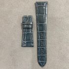Strap PP Blue Grey Dep Leather Alligator (Shiny) - Sq scales [PDD] 21x16 mm Short