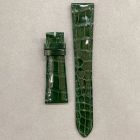 Strap PP Bottle Green Dep Leather Alligator (Shiny) - Sq scales [PDD] 21x16 mm Regular