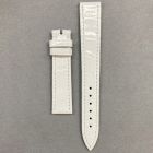 Strap BR White Leather Alligator (Shiny) - Sq scales [PDD] 16x14 mm Regular