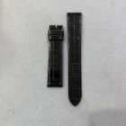 Strap PP Black Pin Leather Alligator (Shiny) - Sq scales [NPD] 18x16 mm Regular