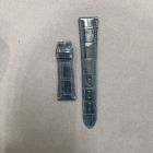 Strap PP Blue Grey Dep Leather Alligator (Shiny) - Sq scales [PDD] 20x16 mm Regular