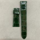 Strap PP Bottle Green Dep Leather Alligator (Shiny) - Sq scales [PDD] 20x16 mm Short