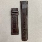 Strap AL Dark Brown Leather Alligator (Matt) - Sq scales [PDD] 21x18 mm Regular