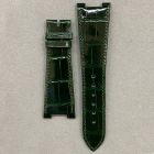 Strap PP Bottle Green Dep Leather Alligator (Shiny) - Sq scales [PDD] 25x18 mm Regular