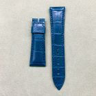 Strap BR Blue Leather Alligator (Matt) - Sq scales [PDD] 20x16 mm Short