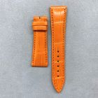 Strap BR Orange Leather Alligator (Matt) - Sq scales [PDD] 20x16 mm Short