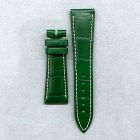 Strap BR Bottle Green (Off White Stitch) Leather Alligator (Matt) - Sq scales [PDD] 20x16 mm Short
