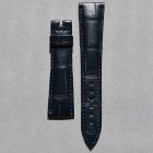 Strap BR Navy Blue Leather Alligator (Matt) - Sq scales [PDD] 21x18 mm Regular