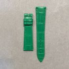 Strap BR Emerald Green Leather Alligator (Matt) - Sq scales [PDD] 20x16 mm Regular