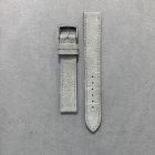 Strap NO Grey Leather Velour 17x15 mm Regular