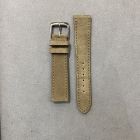 Strap NO Beige Leather Velour 18x16 mm Short