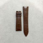 Strap BR Chocolate Brown Leather Alligator (Matt) - Sq scales [PDD] 21x18 mm Regular