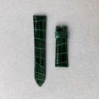 Strap BR Bottle Green Leather Alligator (Shiny) - Sq scales [PDD] 21x18 mm Regular