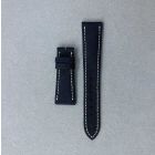 Strap PP Navy Blue (Off White Stitch) Dep Calf Leather (Matt) - Fabric Pattern [PDD] 20x16 mm Short