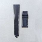 Strap PP Navy Blue (White Stitch) Dep Calf Leather (Shiny) [PDD] 21x16 mm Short