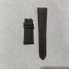 Strap PP Black (Red Stitch) Dep Calf leather (Matt) - Grained [PDD] 21x16 mm Short