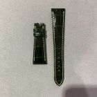 Strap PP Bottle Green (Off White Stitch) Dep Leather Alligator (Shiny) - Sq scales [PDD] 22x16 mm Regular