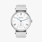 LUDWIG 38 ENAMEL WHITE Ref. 237 | Bracelet Strap | Sapphire Crystal Glass Back