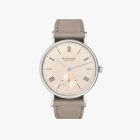 LUDWIG 33 CHAMPAGNE Ref. 247 | Velour Leather Beige Strap | Stainless Steel Back