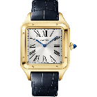 WGSA0108 Santos-Dumont l Extra-large model, manual mechanical movement, yellow gold, leather