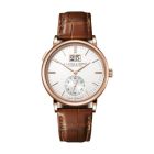SAXONIA OUTSIZE DATE With Argenté Dial And Reddish-Brown, Alligator Leather Strap